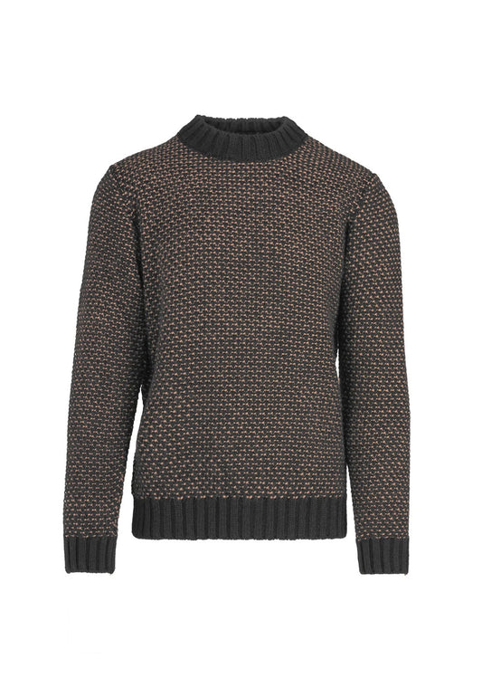 Maglione girocollo marrone misto lana Bomboogie A26 MM9301TKWB6 10471047 BOMBOOGIE 