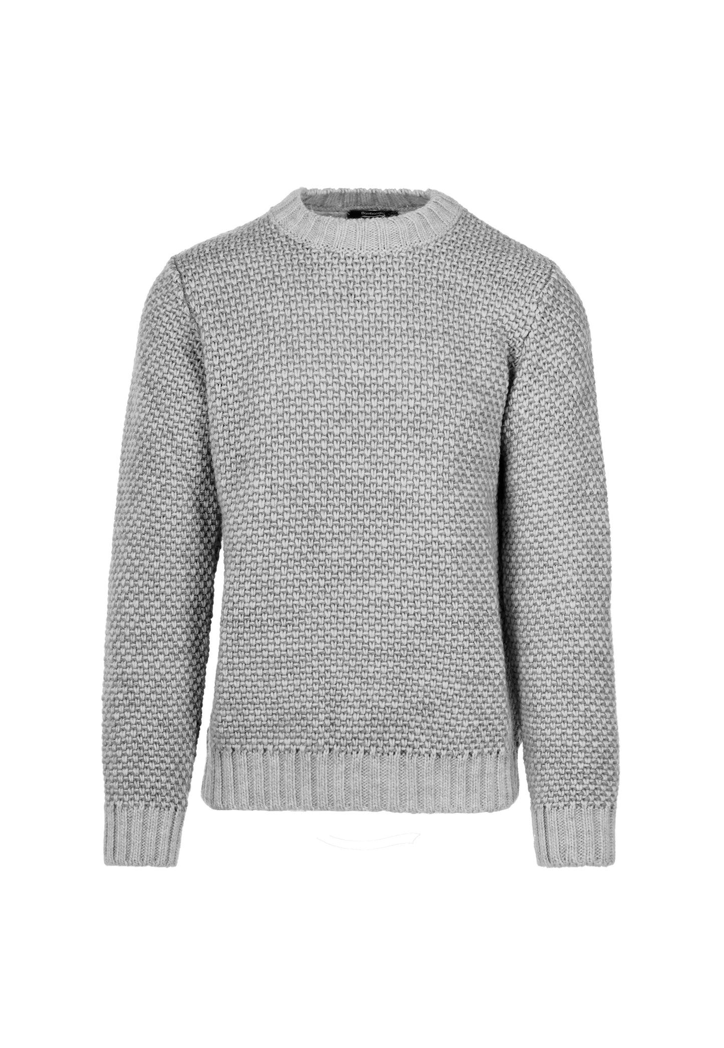 Maglione girocollo grigio misto lana Bomboogie A26 MM9301TKWB6 50525052 BOMBOOGIE 