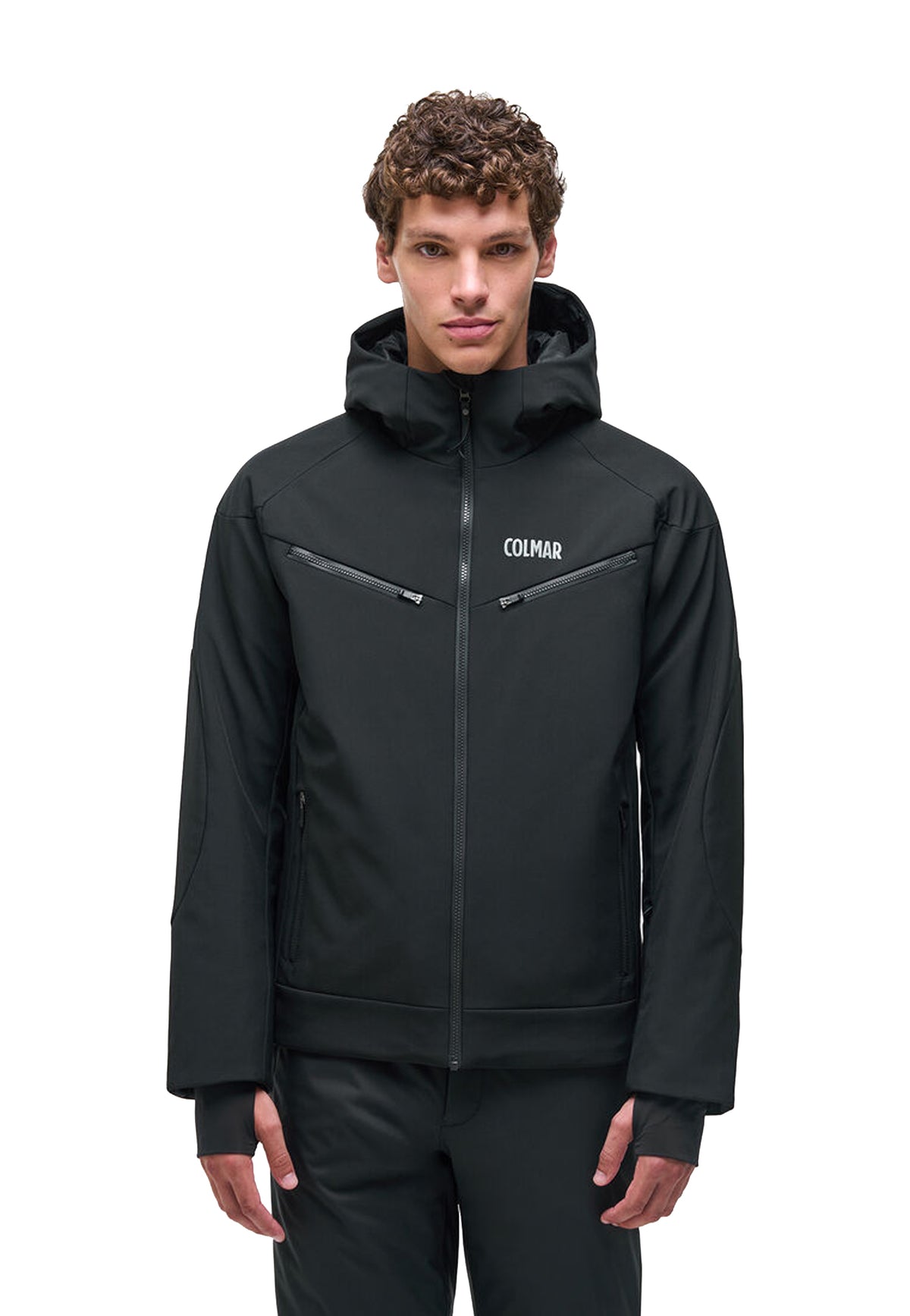 Giacca nera da sci neve in softshell impermeabile traspirante Colmar A26 13000003 6XZ99 COLMAR 