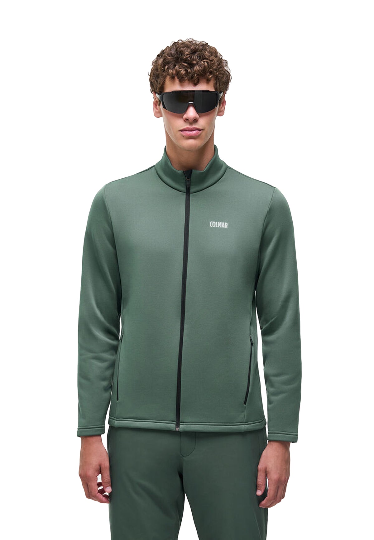 Felpa pile da sci verde full zip Colmar A26 83000022 5WU784 COLMAR 
