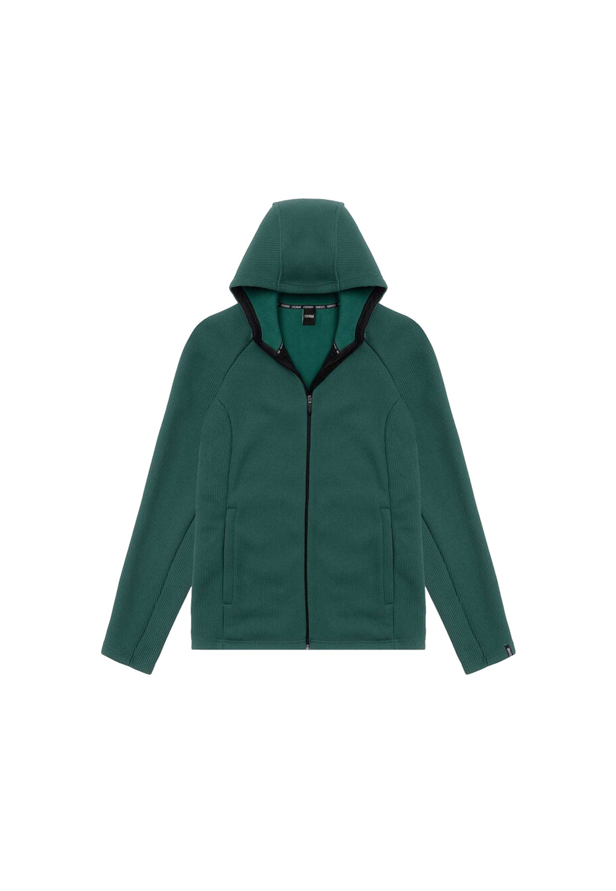 Felpa pile con cappuccio da sci verde a coste Colmar A26 83000049 3OL784 COLMAR 