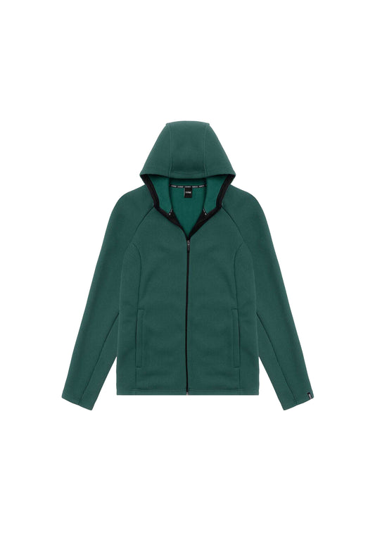 Felpa pile con cappuccio da sci verde a coste Colmar A26 83000049 3OL784 COLMAR 