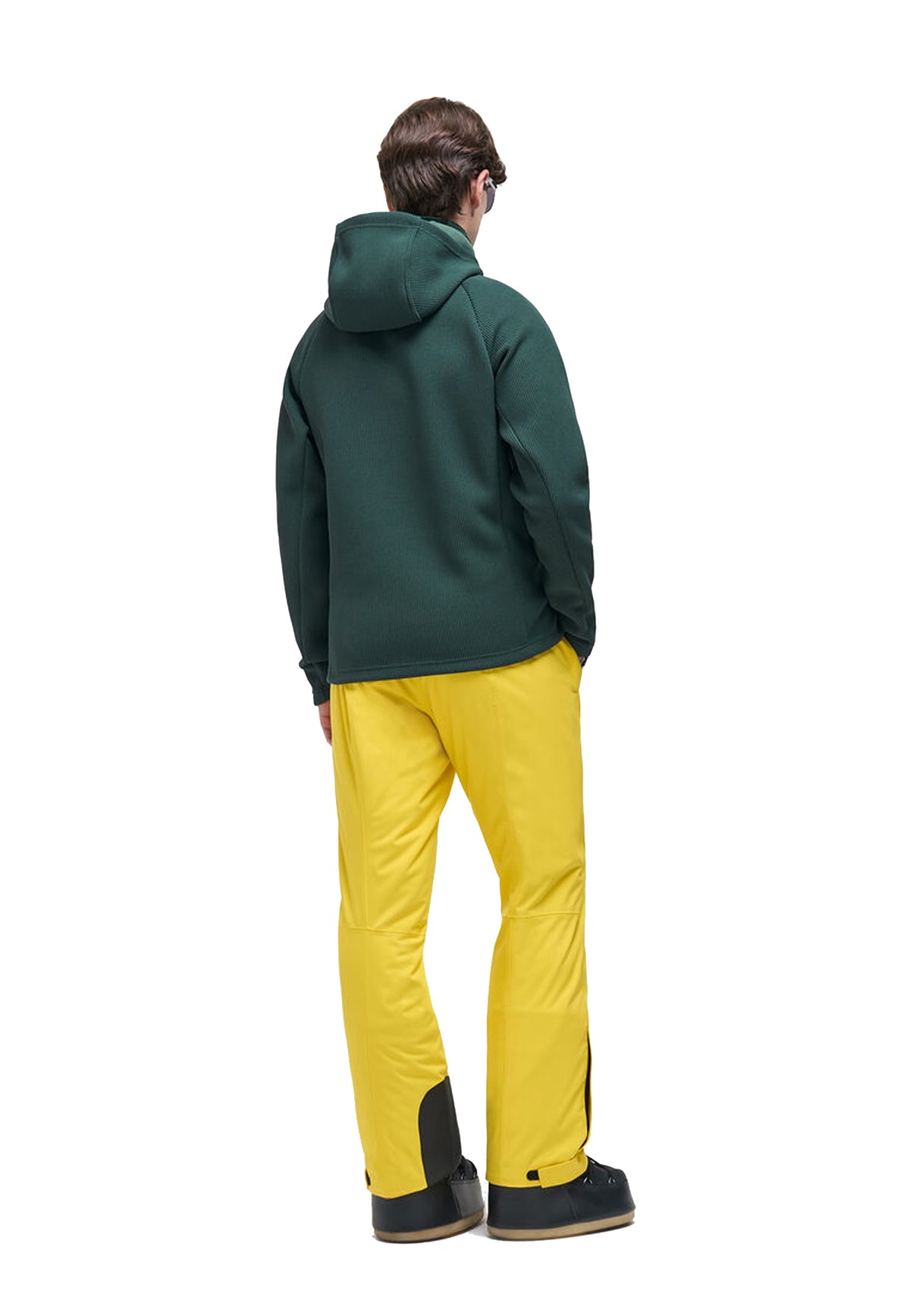 Felpa pile con cappuccio da sci verde a coste Colmar A26 83000049 3OL784 COLMAR 