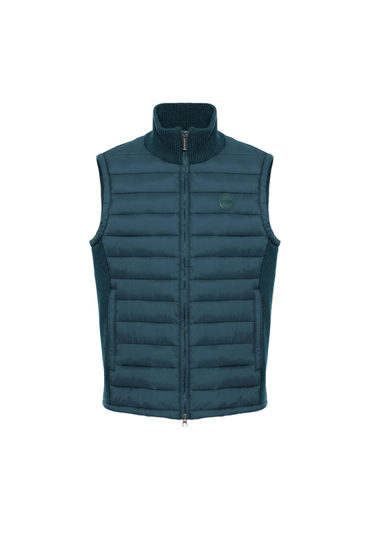 Gilet Smanicato verde imbottito trapuntato inserti in maglia Colmar A26 11000013 8ZX789 COLMAR ORIGINALS 