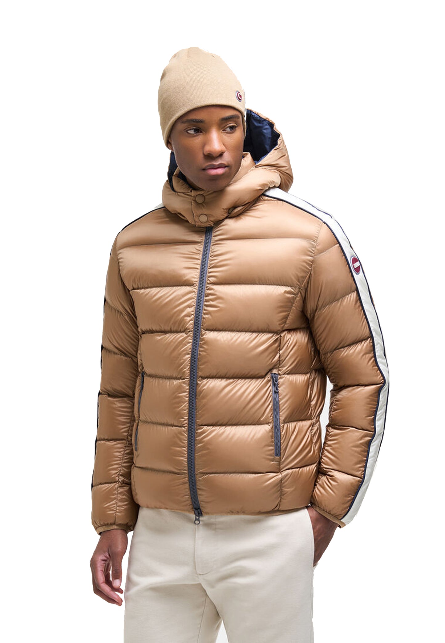Giubbotto piumino beige sportivo con cappuccio Heritage Colmar A26 12000023 3JQ636 COLMAR ORIGINALS 