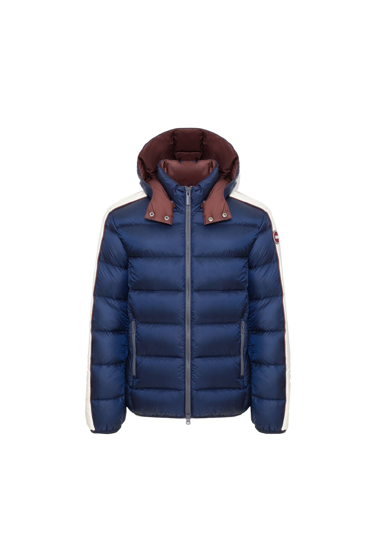 Giubbino Piumino blu lucido Heritage con cappuccio Colmar A26 12000023 3JQ68 COLMAR ORIGINALS 