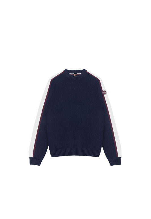 Maglia pullover girocollo blu misto lana Colmar A26 44000014 3LW68 COLMAR ORIGINALS 