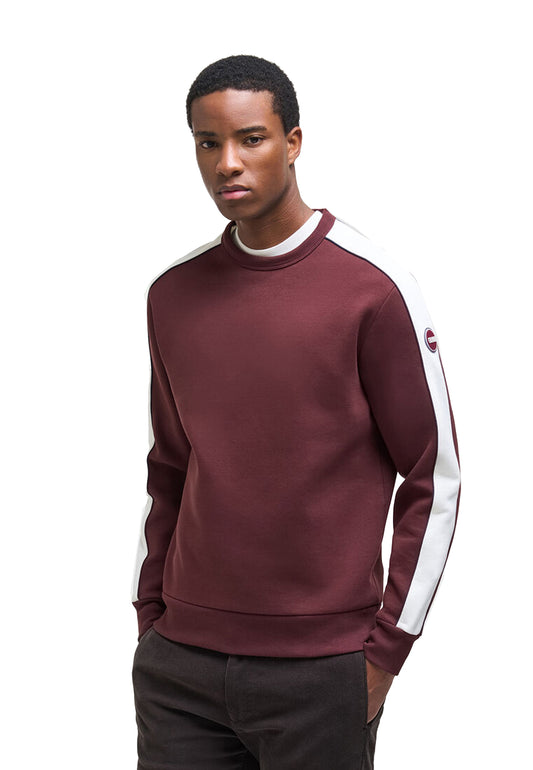 Felpa girocollo bordeaux cotone felpata Heritage Colmar A26 62000020 3LN257 COLMAR ORIGINALS 