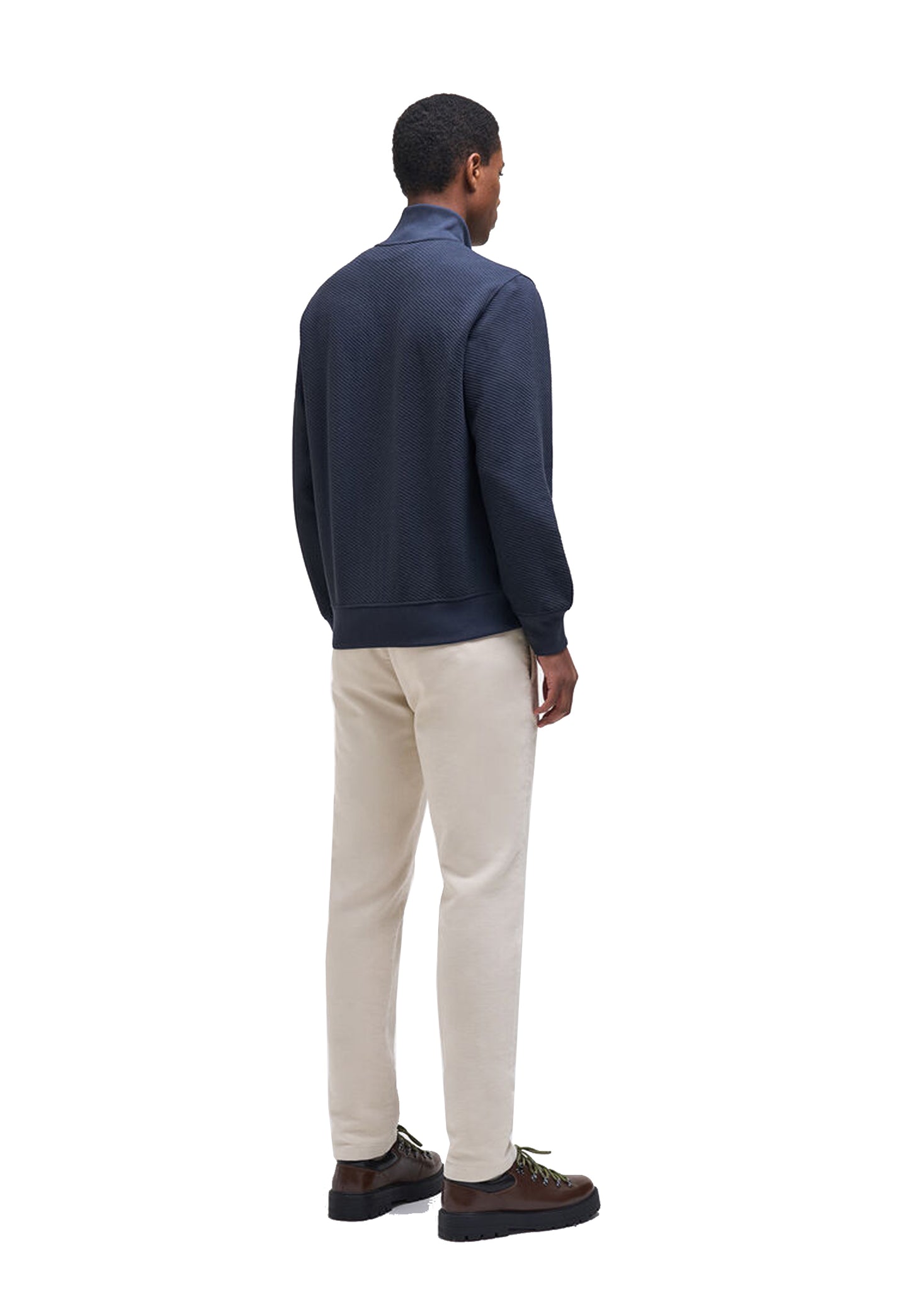 Felpa blu full zip jacquard Colmar A26 62000093 1ZI68 COLMAR ORIGINALS 