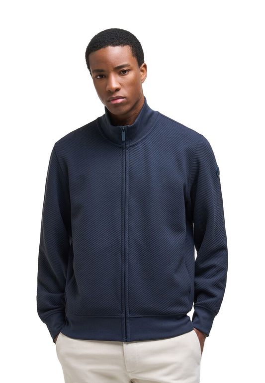 Felpa blu full zip jacquard Colmar A26 62000093 1ZI68 COLMAR ORIGINALS 