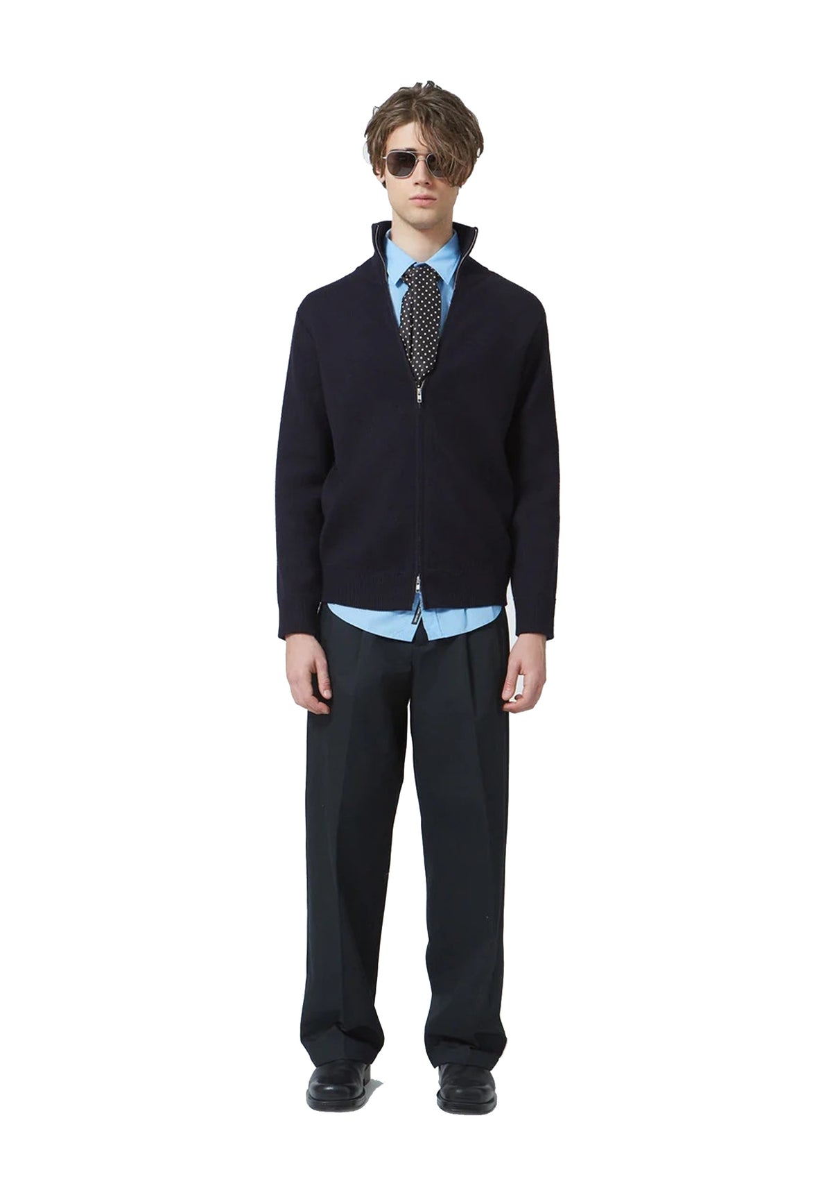 Cardigan Maglia blu full zip lana Department Five A26 UM083 2MF0074 816816 DEPARTMENT FIVE 