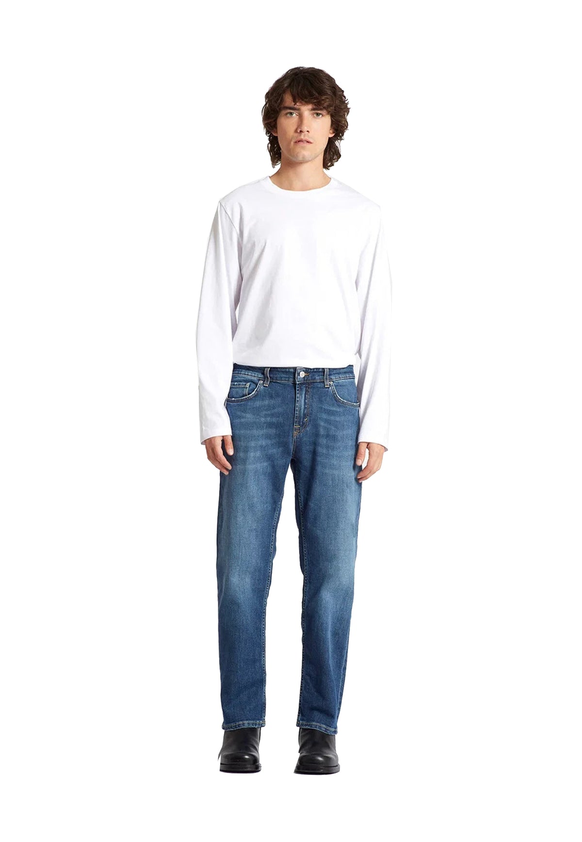 Pantaloni jeans regular fit denim Talk Department Five A26 UP527 2DS0088 812812 DEPARTMENT FIVE 