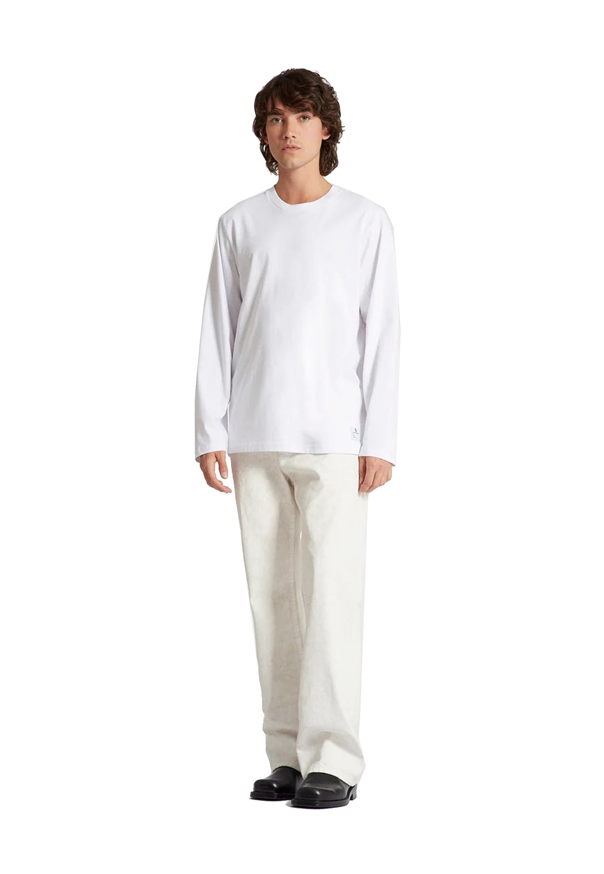 T-shirt bianca a manica lunga girocollo cotone Department Five A26 UT511 2JF0037 11 DEPARTMENT FIVE 