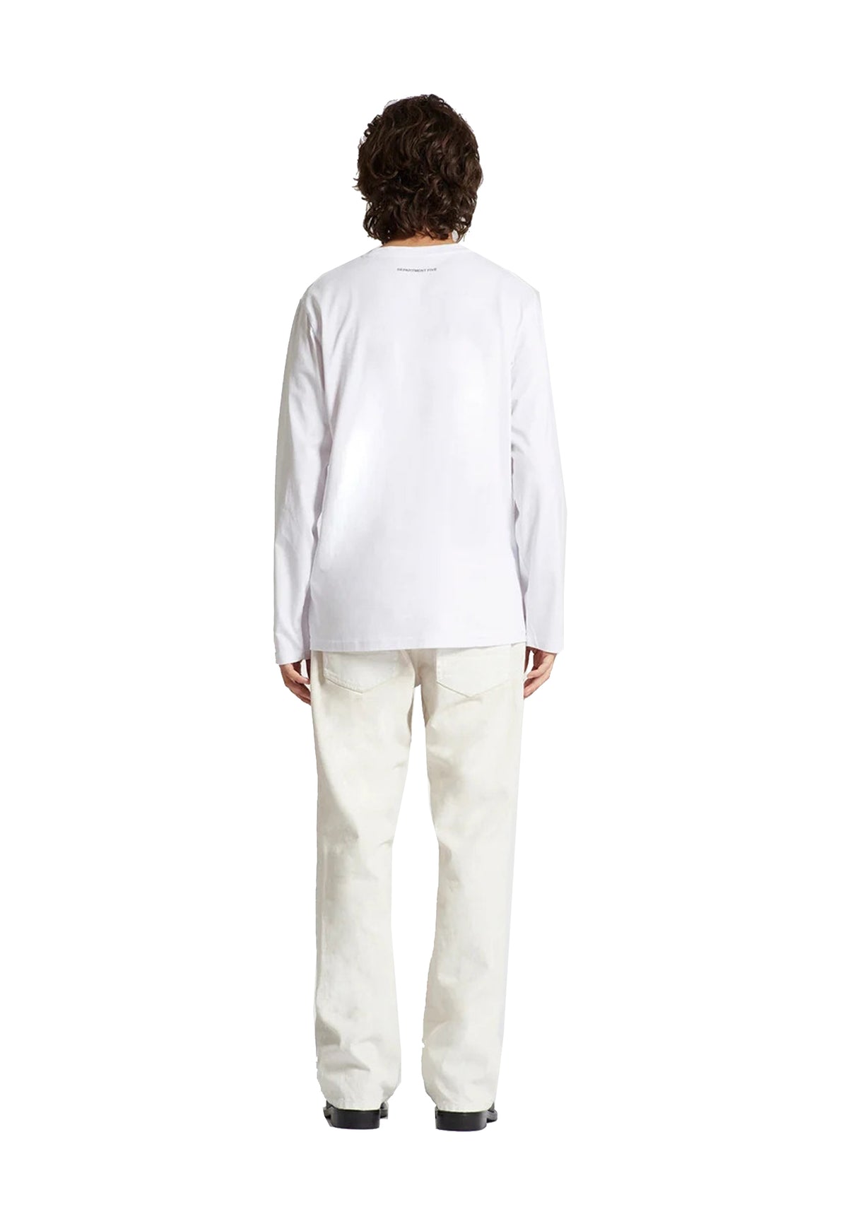 T-shirt bianca a manica lunga girocollo cotone Department Five A26 UT511 2JF0037 11 DEPARTMENT FIVE 