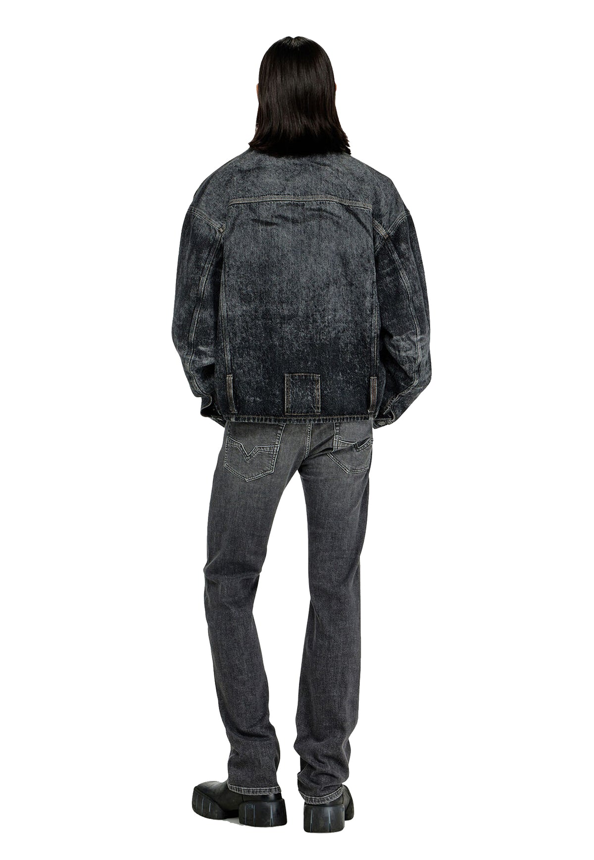 Pantaloni jeans neri regular fit vita bassa 1985 Larkee Diesel A26 00C06R 0HDBD 02 88 DIESEL 