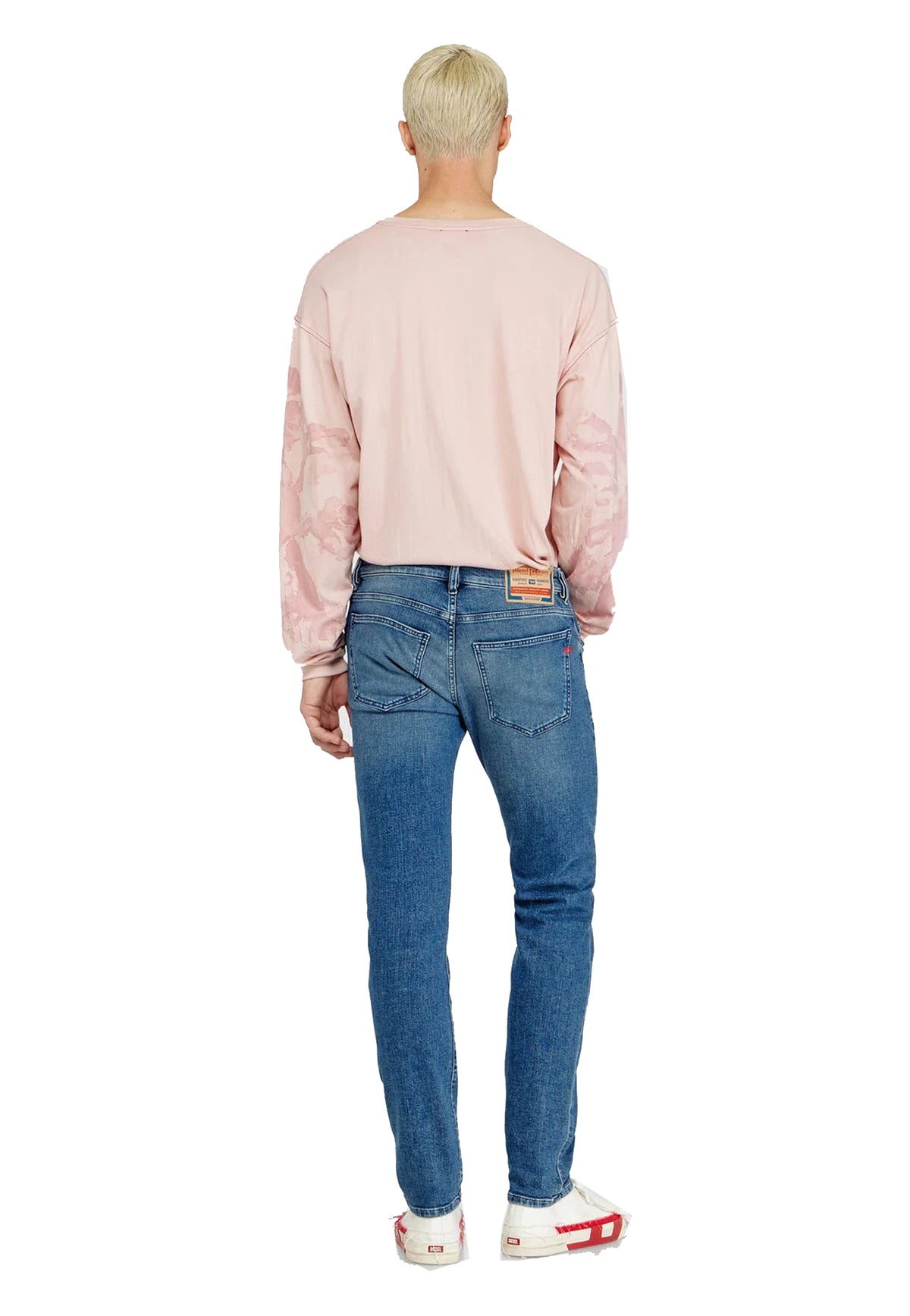 Pantaloni jeans slim fit vita mesia 2019 D-Strukt Diesel A26 A03558 0HDBK 01 900900 DIESEL 