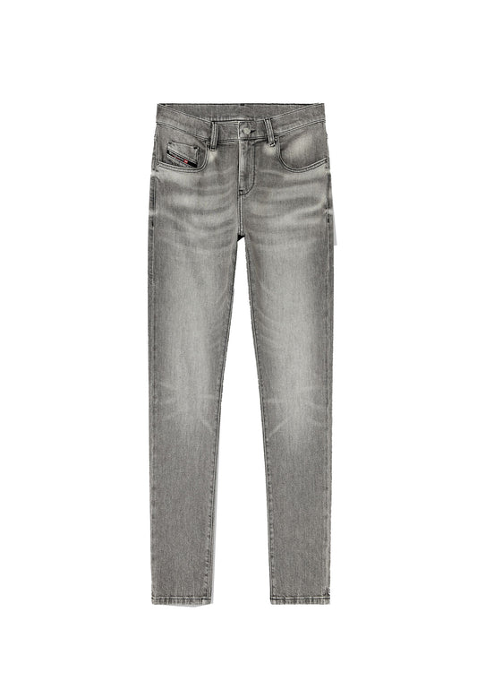 Pantaloni jeans grigi slim fit vita media 2019 D-Strukt Diesel A26 A03558 0KBBL 02 88 DIESEL 