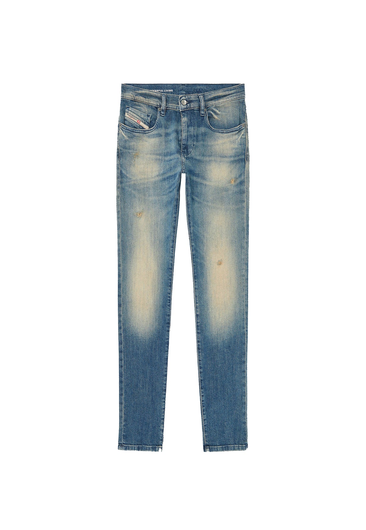 Pantaloni blu scuro slim fit vita media 2019 D-Strukt Diesel A26 A03558 0KBBM 01 900900 DIESEL 