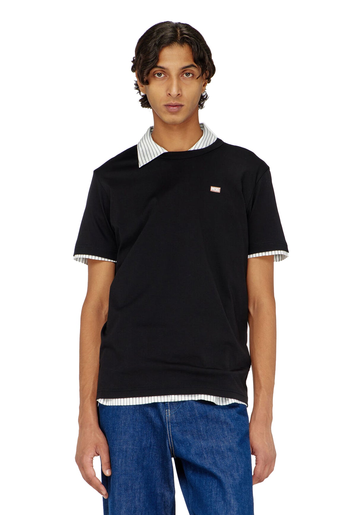 T-shirt girocollo nero cotone Miegor-K77 Diesel A26 A14819 0PJBG 9XXD 44 DIESEL 