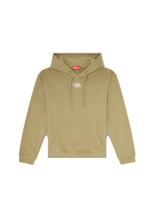Felpa con cappuccio verde Norm Diesel A26 A20447 0BKBW 5LE 358358 DIESEL 