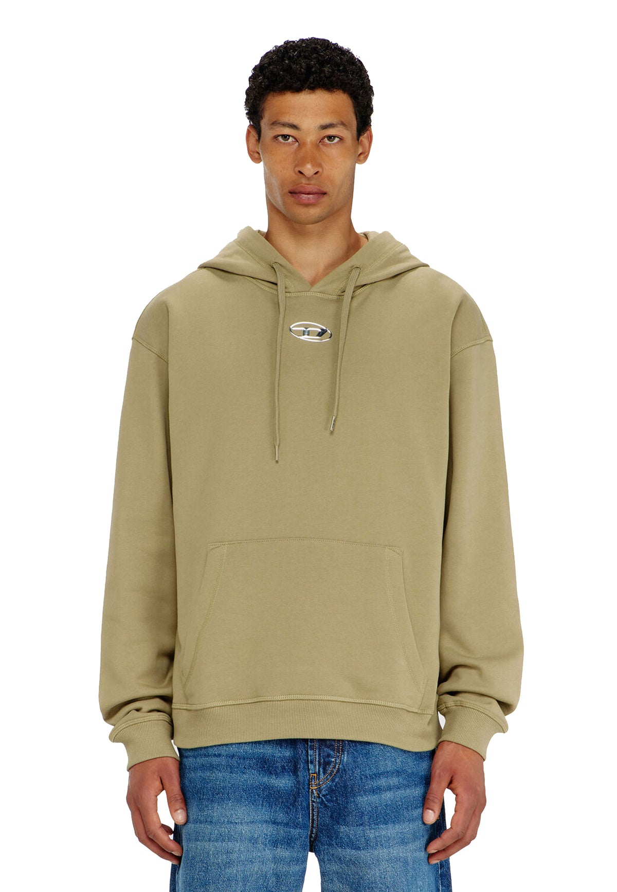 Felpa con cappuccio verde Norm Diesel A26 A20447 0BKBW 5LE 358358 DIESEL 