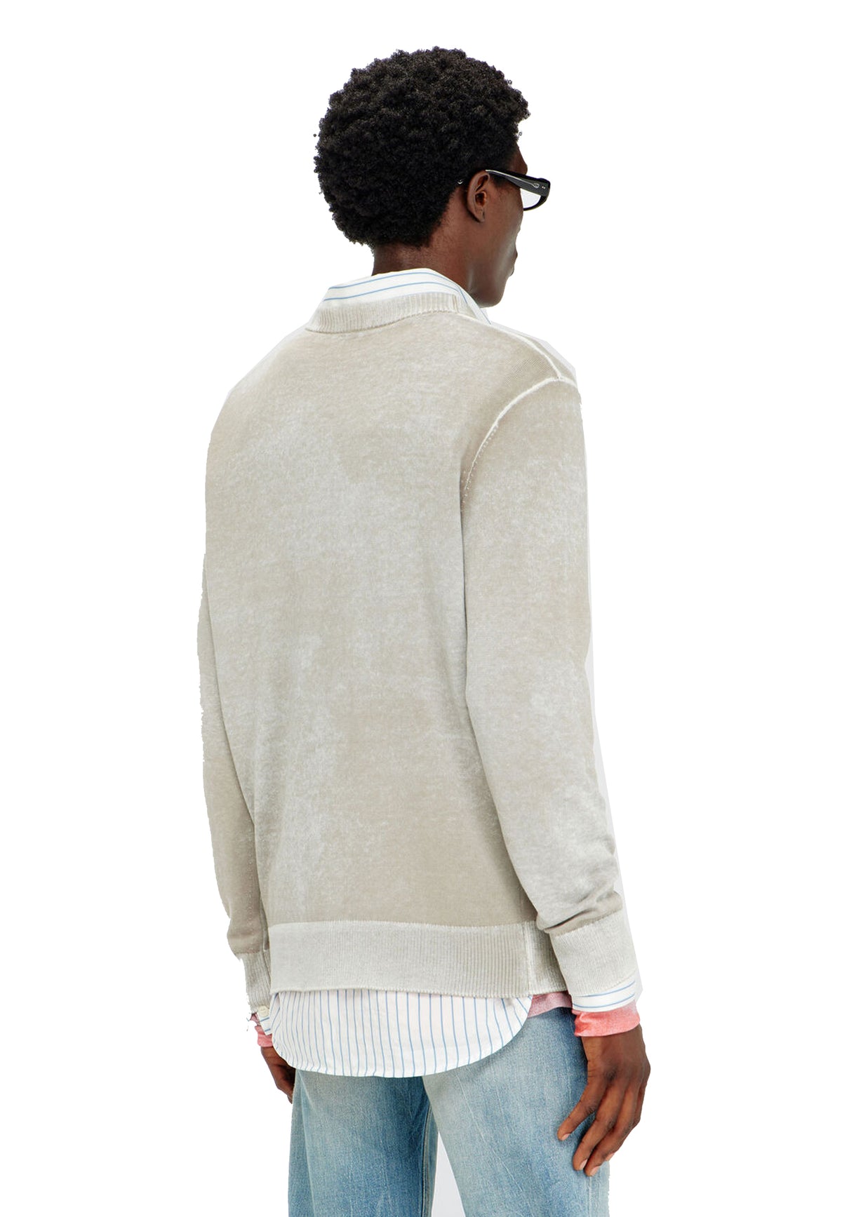 Maglia girocollo grigio cotone regular fit K-Laurent Diesel A26 A21747 0BKCB 77F 271271 DIESEL 