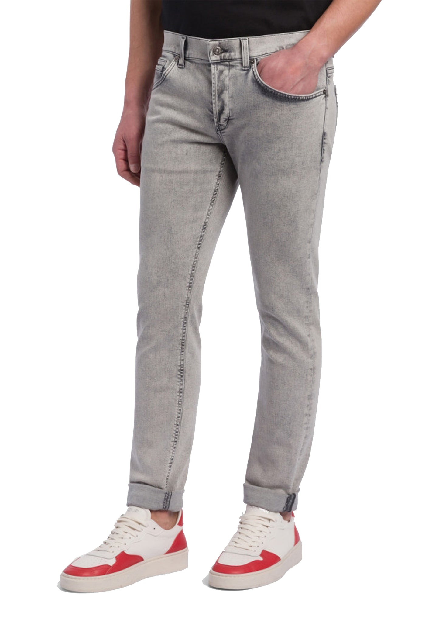 Pantalone jeans grigio cinque tasche skinny George Dondup A26 UP232 DS0339U 900900 DONDUP 