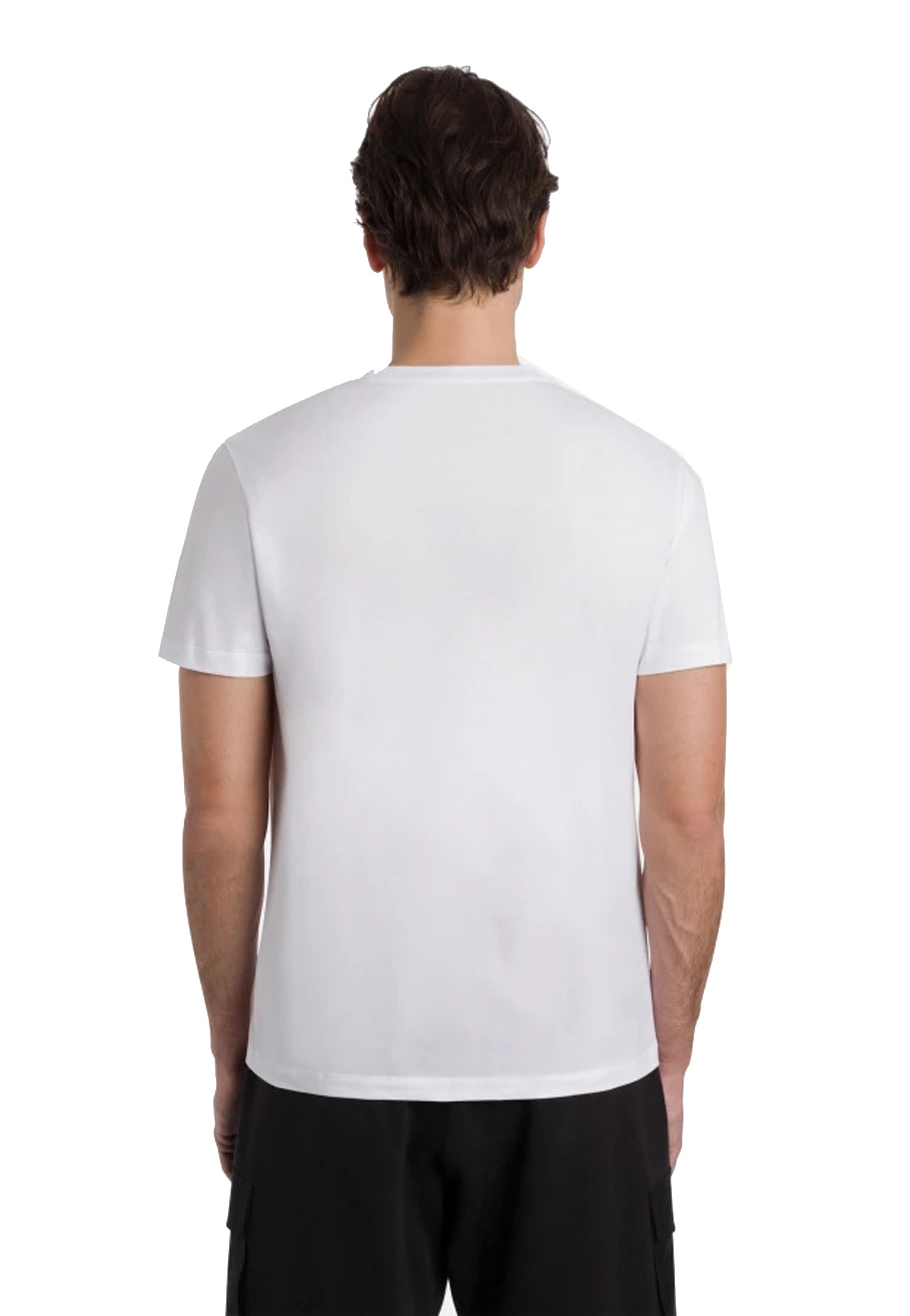 T-shirt girocollo bianca cotone regular fit Dondup A26 US198 JF0271U 000000 DONDUP 
