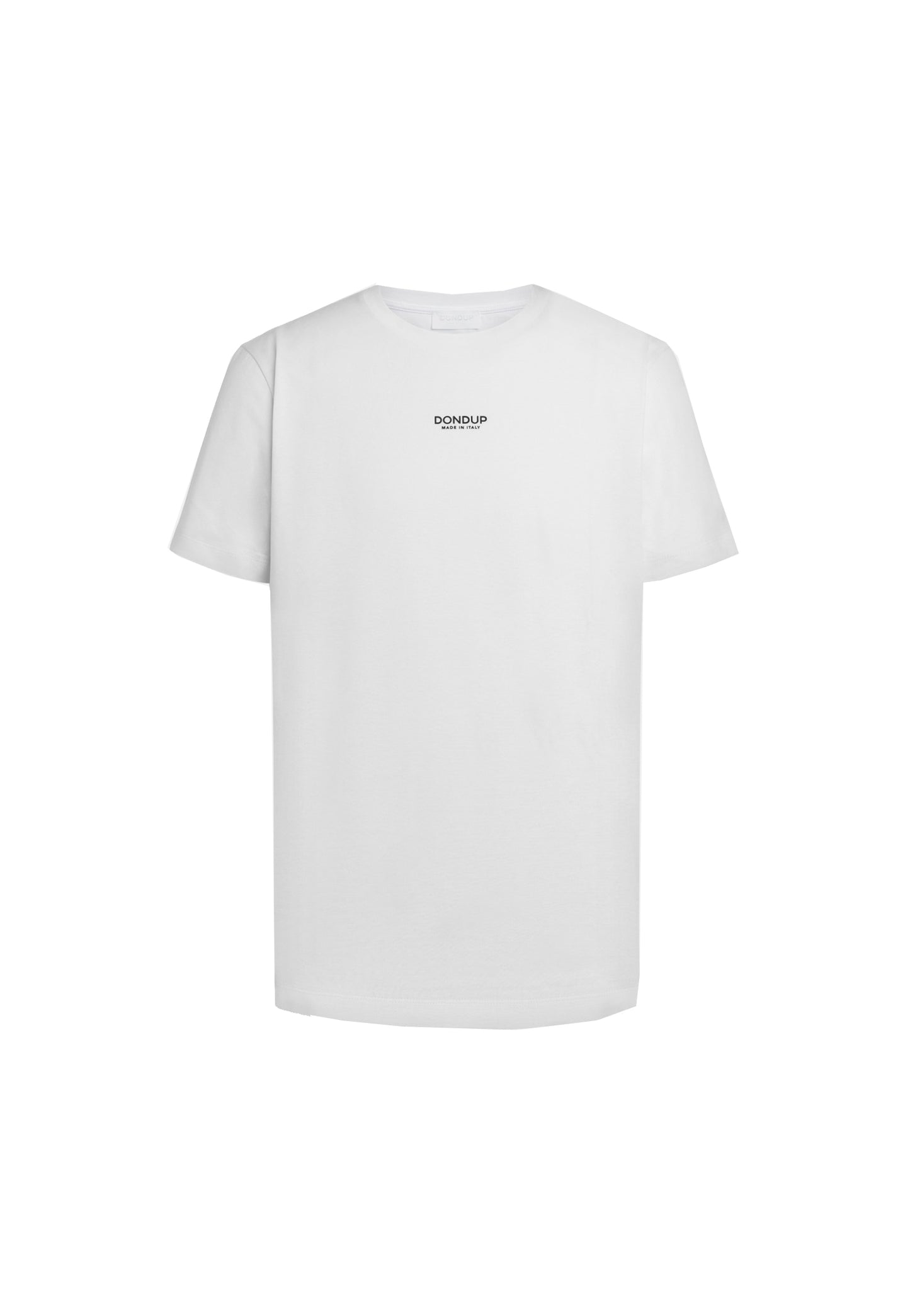T-shirt girocollo bianca cotone regular fit Dondup A26 US198 JF0271U 000000 DONDUP 