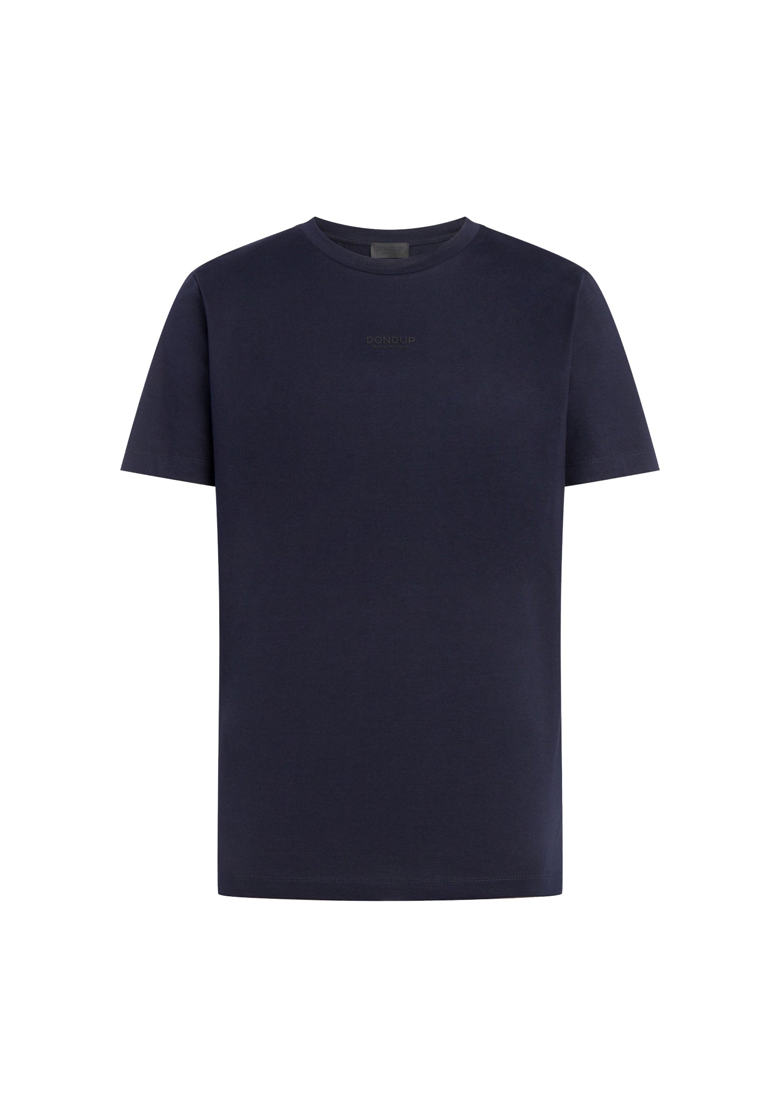 T-shirt girocollo blu cotone regular fit Dondup A26 US198 JF0271U 890890 DONDUP 