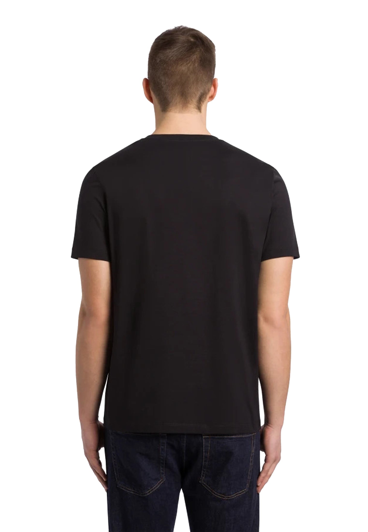 T-shirt girocollo blu cotone regular fit Dondup A26 US198 JF0271U 890890 DONDUP 