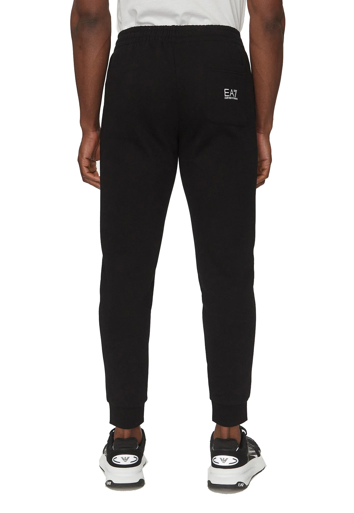 Pantaloni larghi jogger misto cotone neri sportivi EA7 Armani A26 7M000572 AF10377 MC001MC001 EA7 