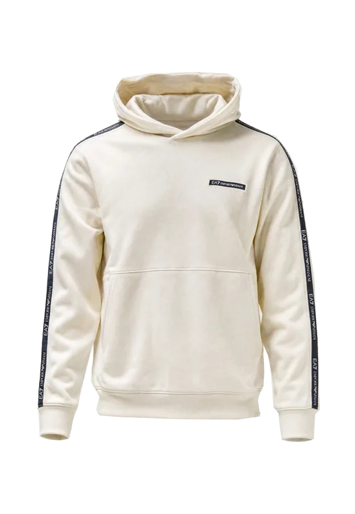 Felpa con cappuccio beige misto cotone EA7 Armani A26 7M002196 AF10377 U1079U1079 EA7 