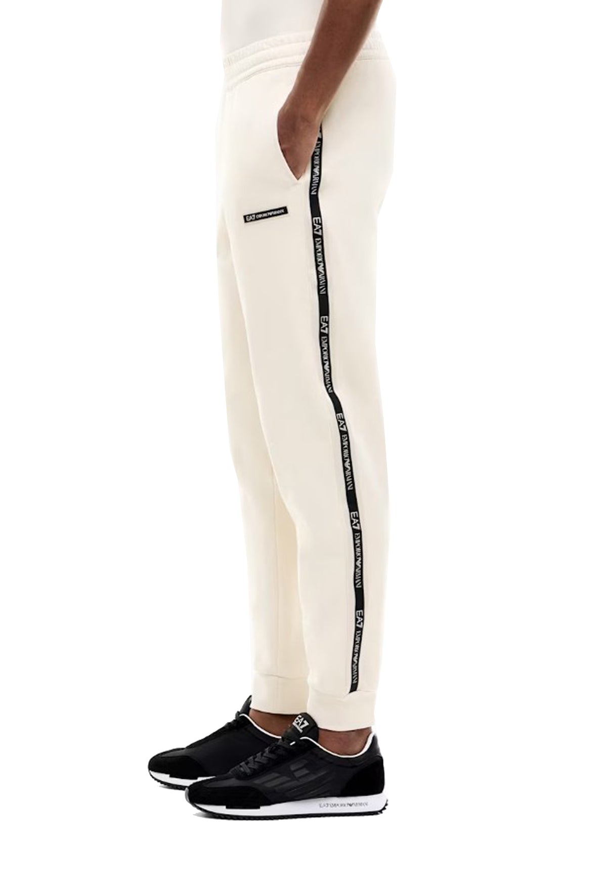 Pantaloni jogger beige slim bande laterali EA7 Armani A26 7M002198 AF10377 U1079U1079 EA7 