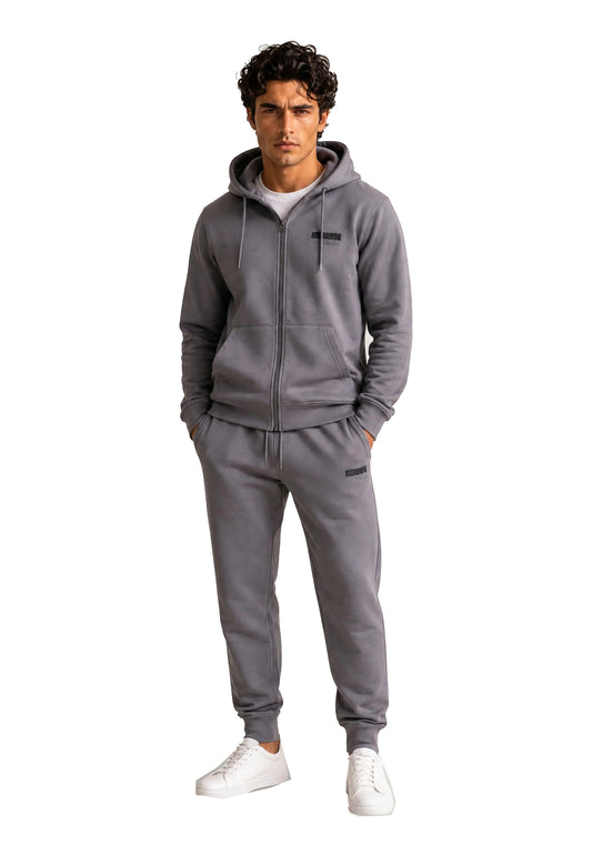 Tuta completa grigia con zip e cappuccio EA7 Armani A26 7M002430 AF10377 M8011M8011 EA7 
