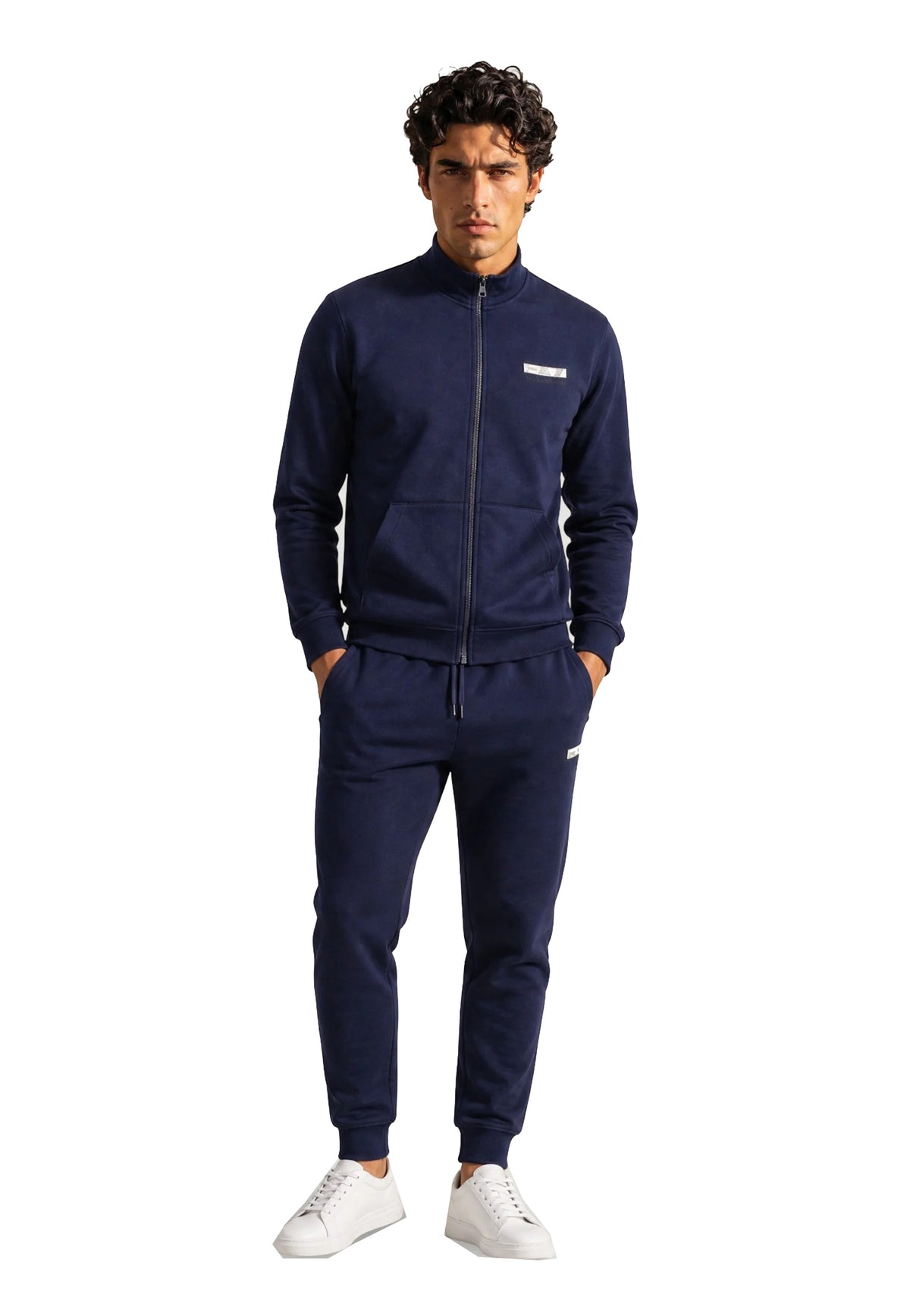 Tuta completa blu con zip misto cotone EA7 Armani A26 7M002431 AF10377 MB149MB149 EA7 