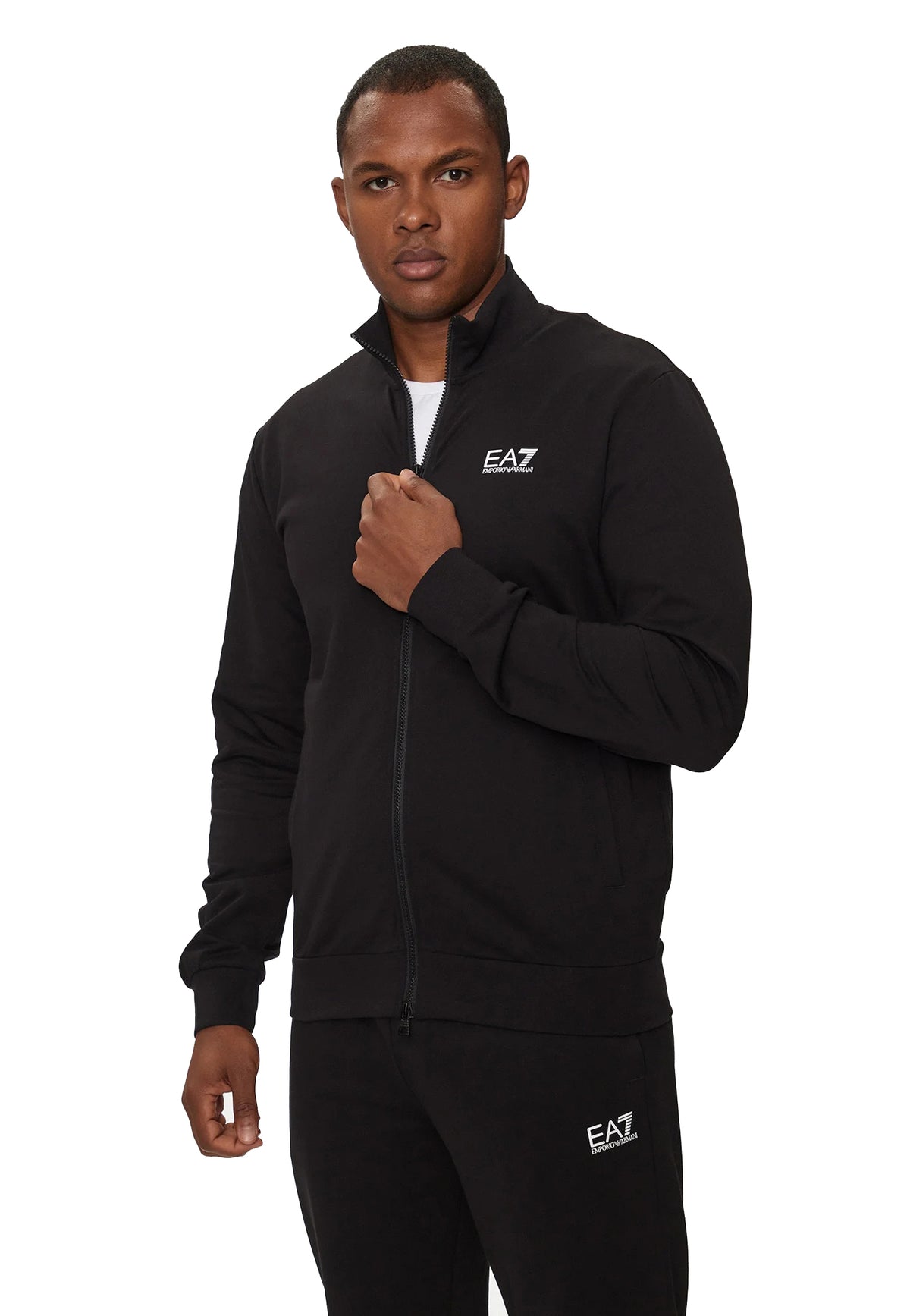 Tuta completa nera classica cotone full zio EA7 Armani A26 8NPV60 PJVRZ 12001200 EA7 