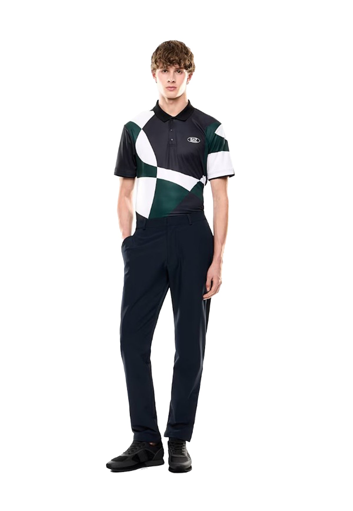Pantaloni elasticizzati blu slim fit sportivi golf EA7 Armani A26 7M000195 AF13554 UB102UB102 EA7 GOLF 