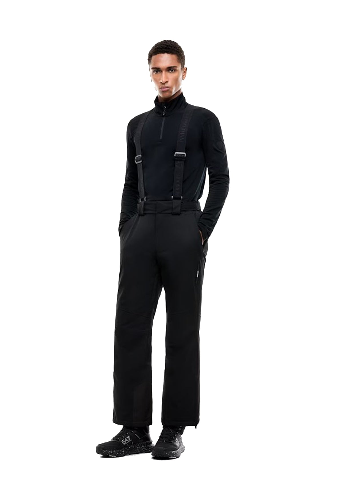 Pantaloni da sci neri montagna tecnici Protectum EA7 Armani A26 7M001963 AF13889 UC001UC001 EA7 NEVE 