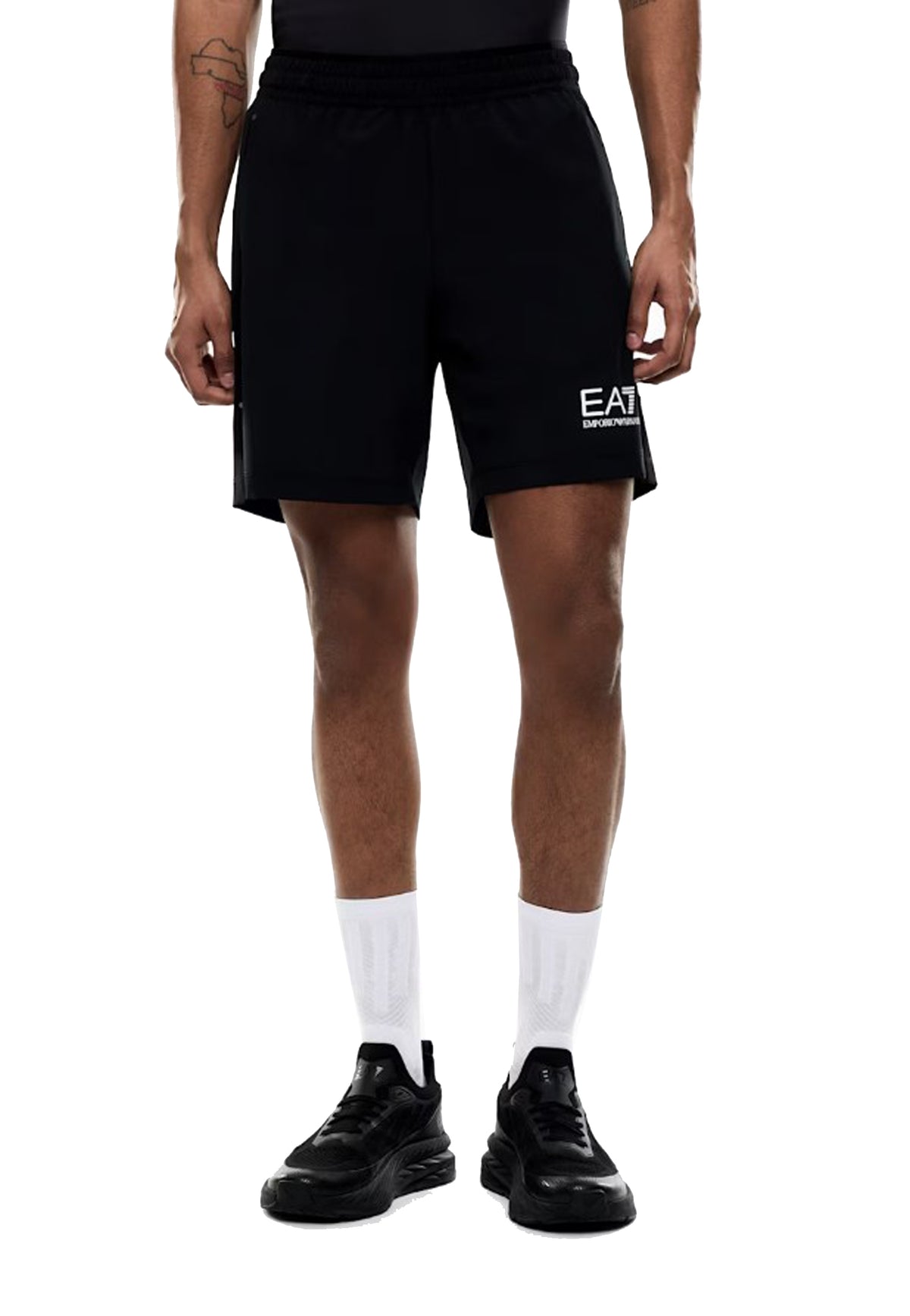 Pantaloncini corti shorts neri sportivi tennis padel EA7 Armani A26 7M001720 AF21059 UC001UC001 EA7 TENNIS 