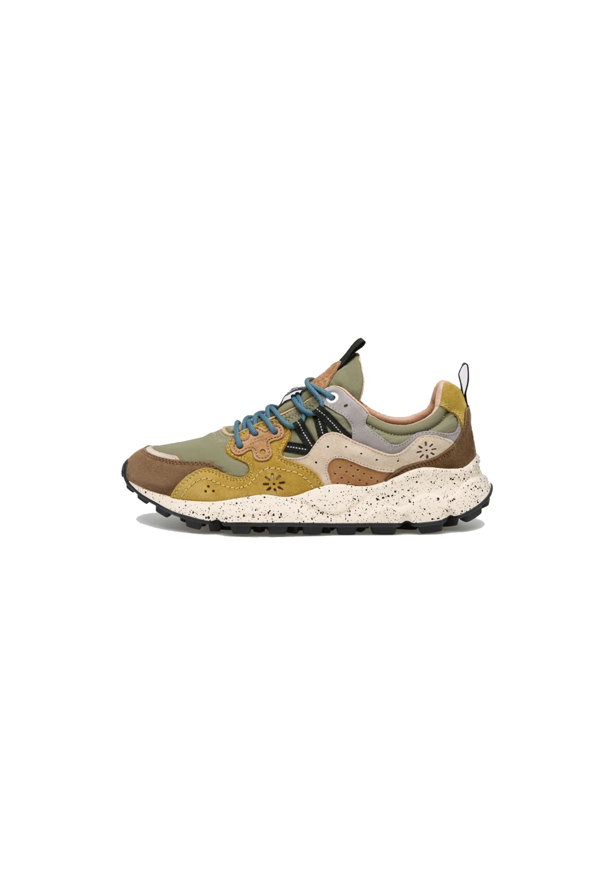 Scarpe sneakers marrone verde Yamano 3 uomo Flower Mountain A26 2017816 01 1D57 //BROWN MILITARY FLOWER 