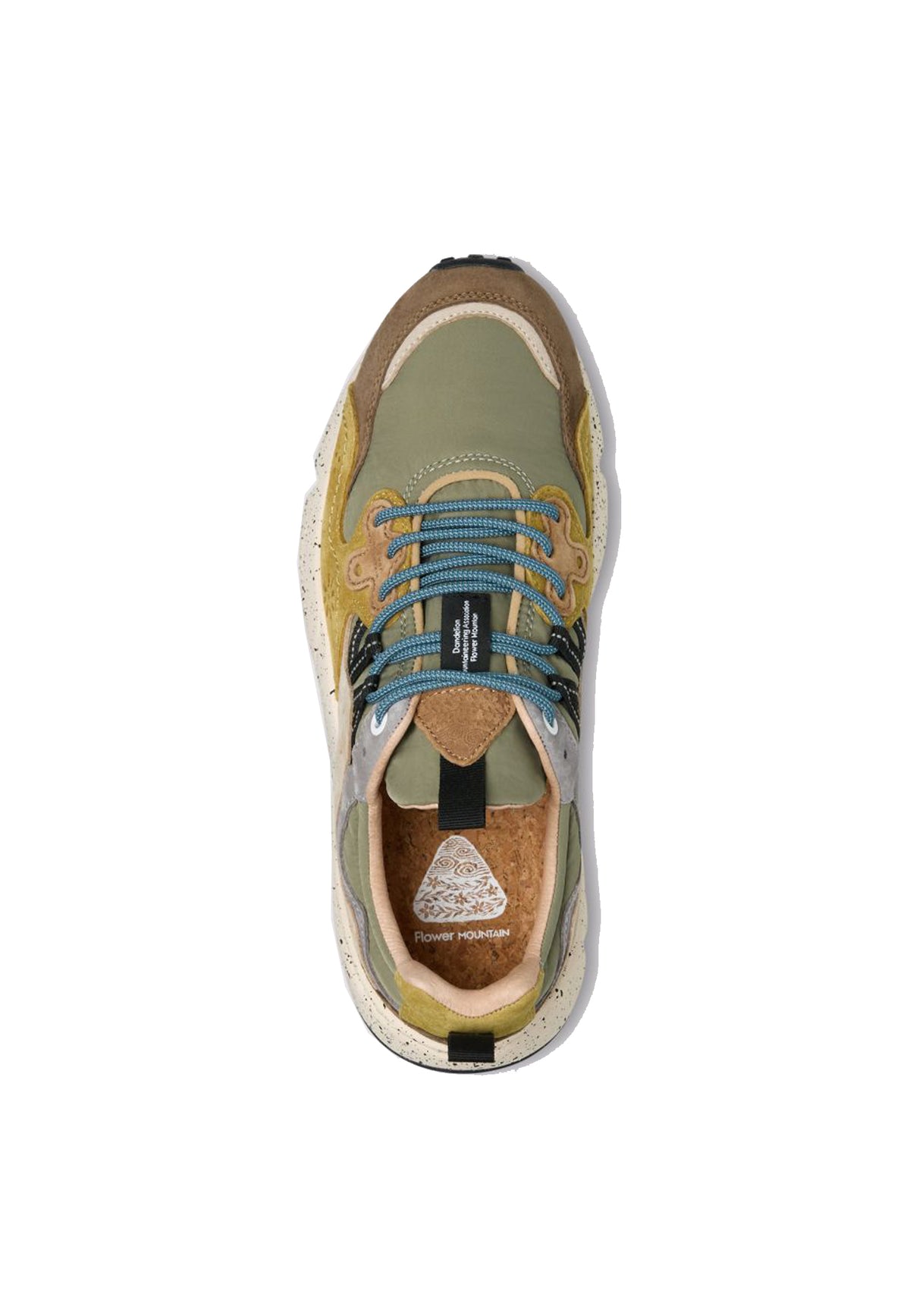 Scarpe sneakers marrone verde Yamano 3 uomo Flower Mountain A26 2017816 01 1D57 //BROWN MILITARY FLOWER 