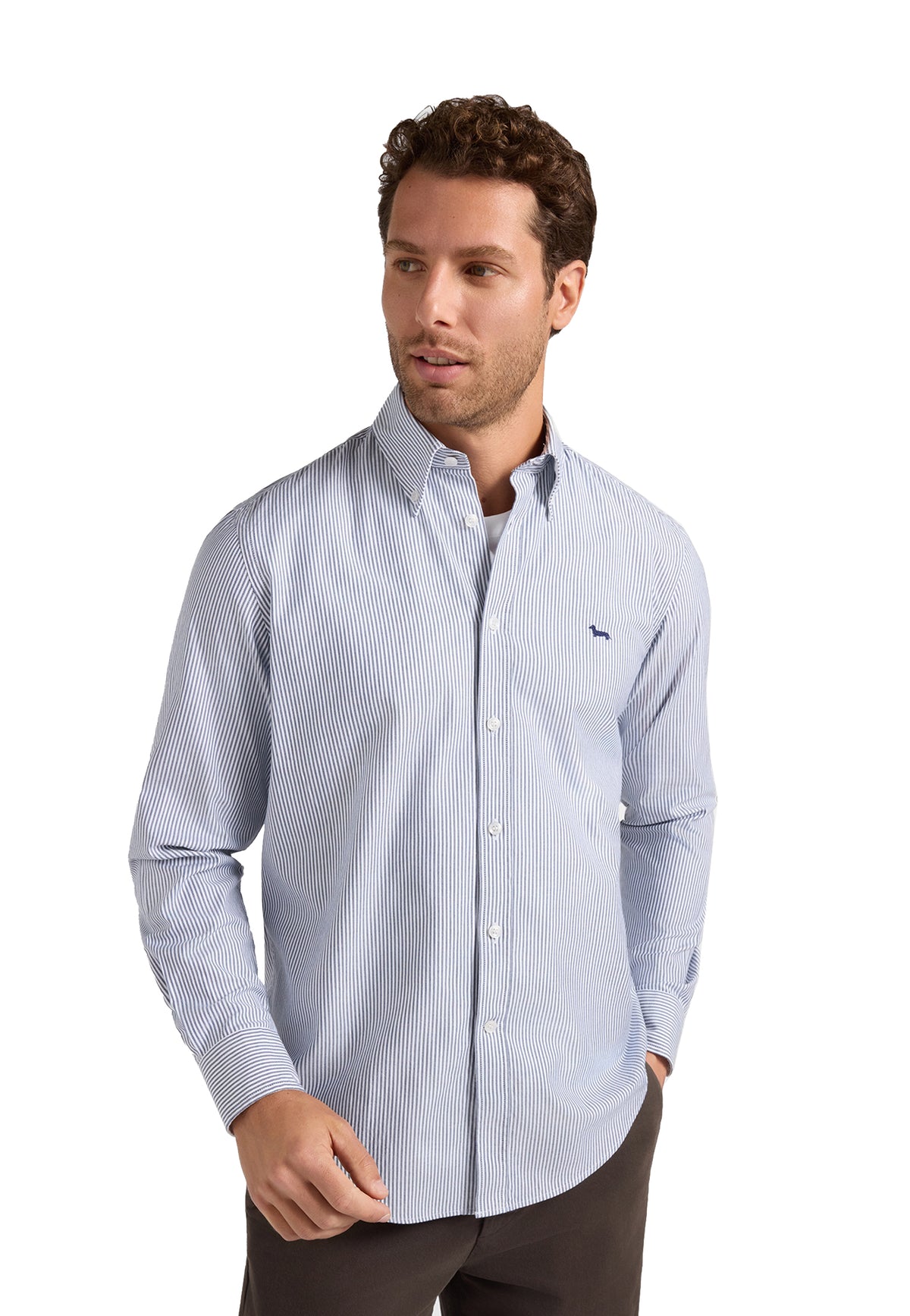 Camicia a riga oxford blu cotone Harmont & Blaine A26 CRR011013933B 801801 HARMONT&BLAINE 