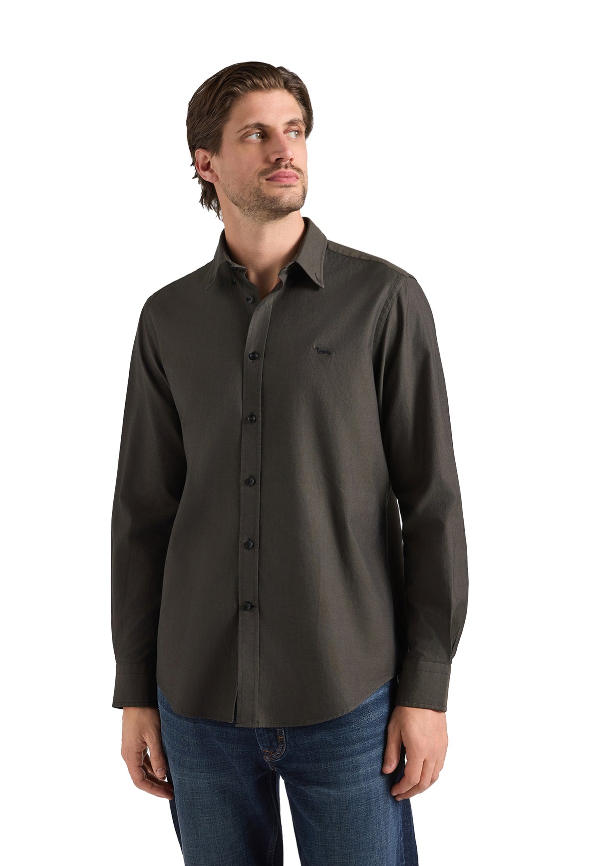 Camicia cotone verde oxford regular fit Harmont & Blaine A26 CRR043011760M 644644 HARMONT&BLAINE 