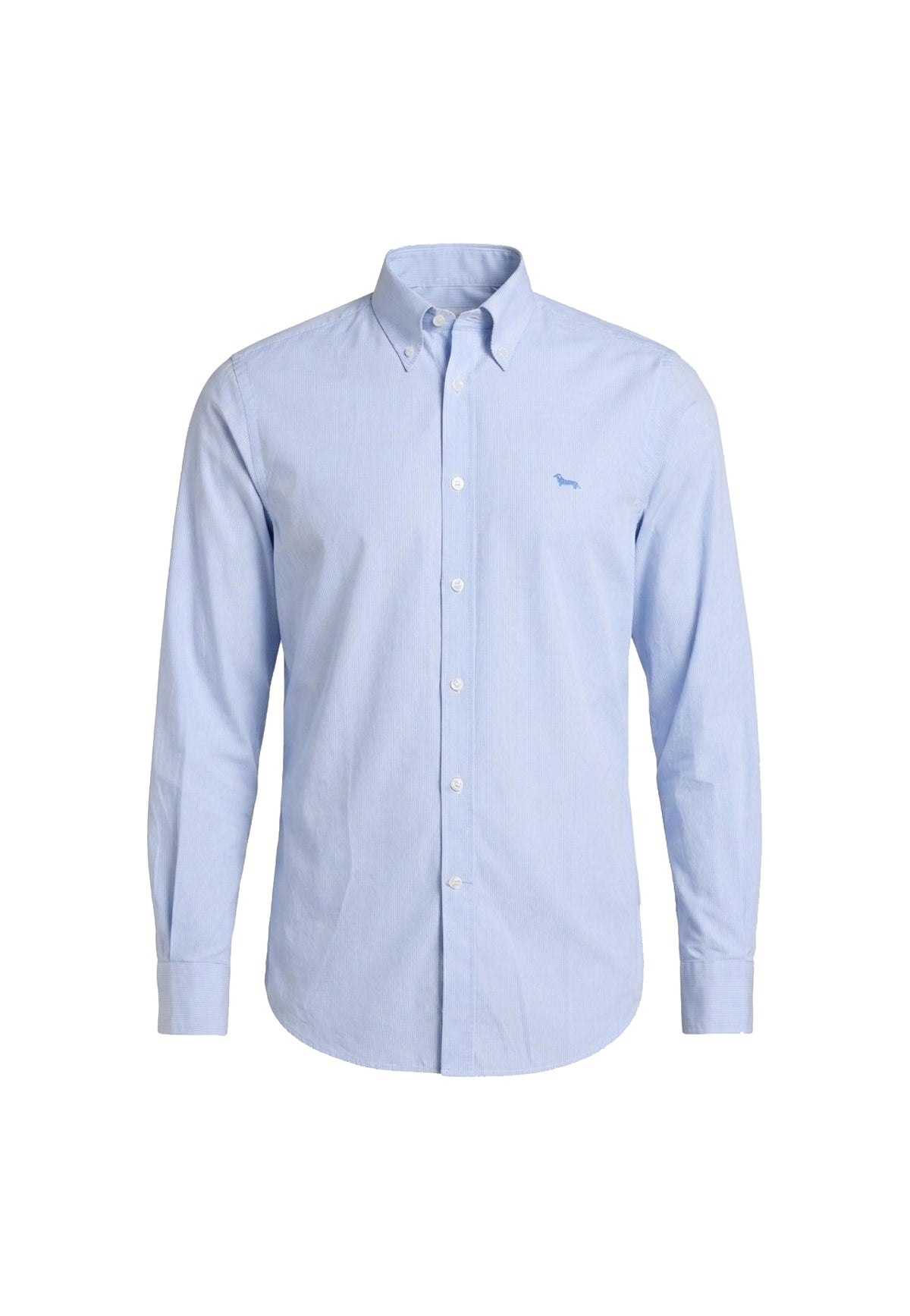 Camicia cotone micro riga azzurra regular fit Harmont & Blaine A26 CRR074013435B 810810 HARMONT&BLAINE 