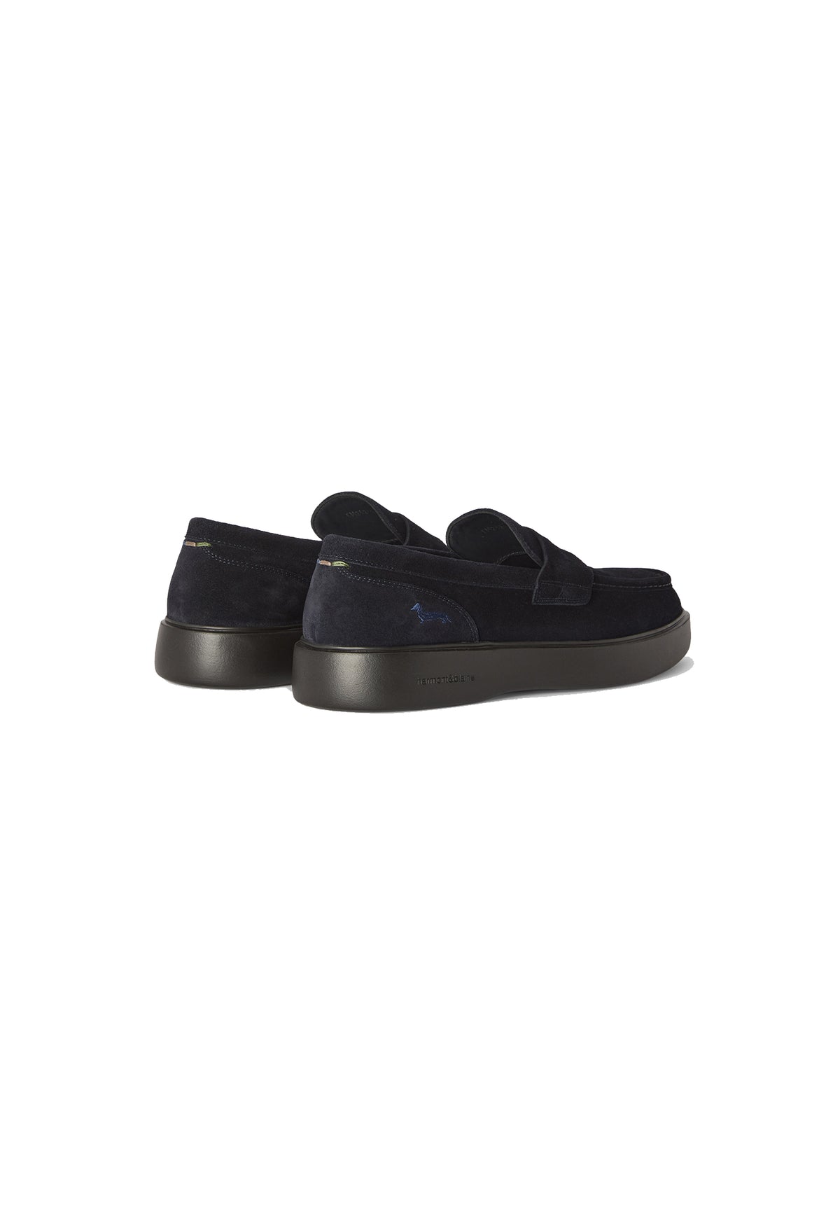 Mocassino scarpa slip-on blu camoscio pelle Harmont&Blaine A26 EFM262.120.1A0 //BLU HARMONT&BLAINE 