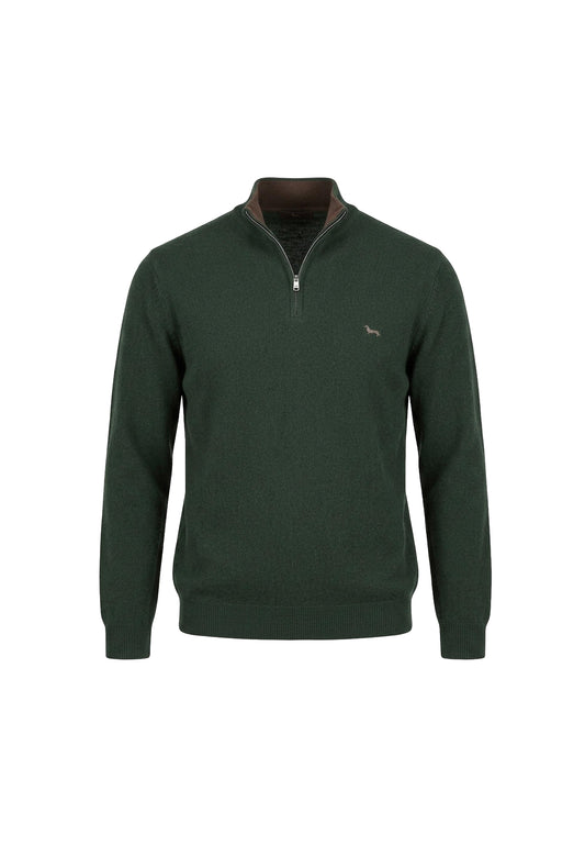 Maglia verde mezza zip collo alto Harmont & Blaine A26 HRR444030187 612612 HARMONT&BLAINE 