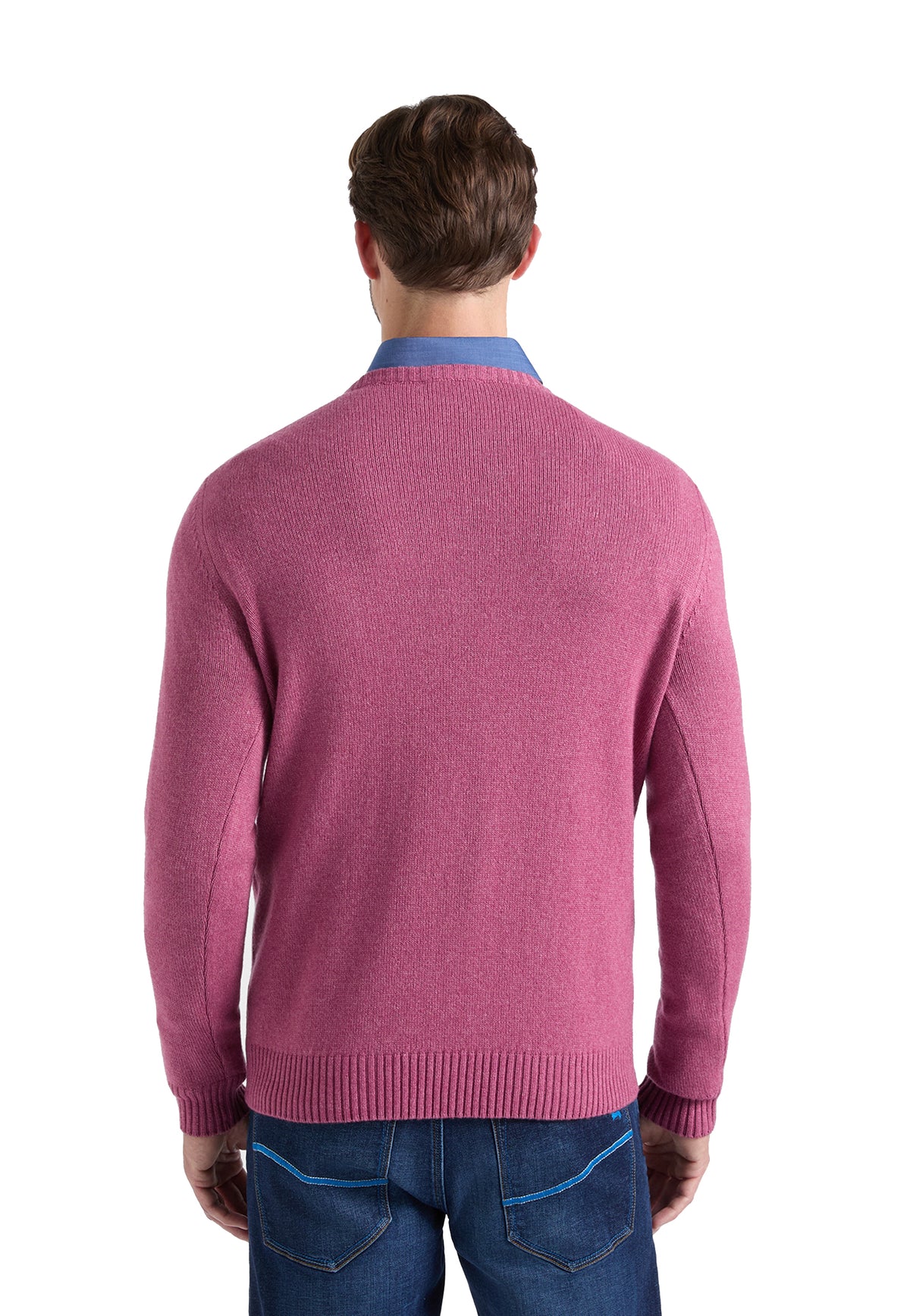 Maglia girocollo misto lana rosa regular fit Harmont & Blaine A26 HRR950030187 558558 HARMONT&BLAINE 
