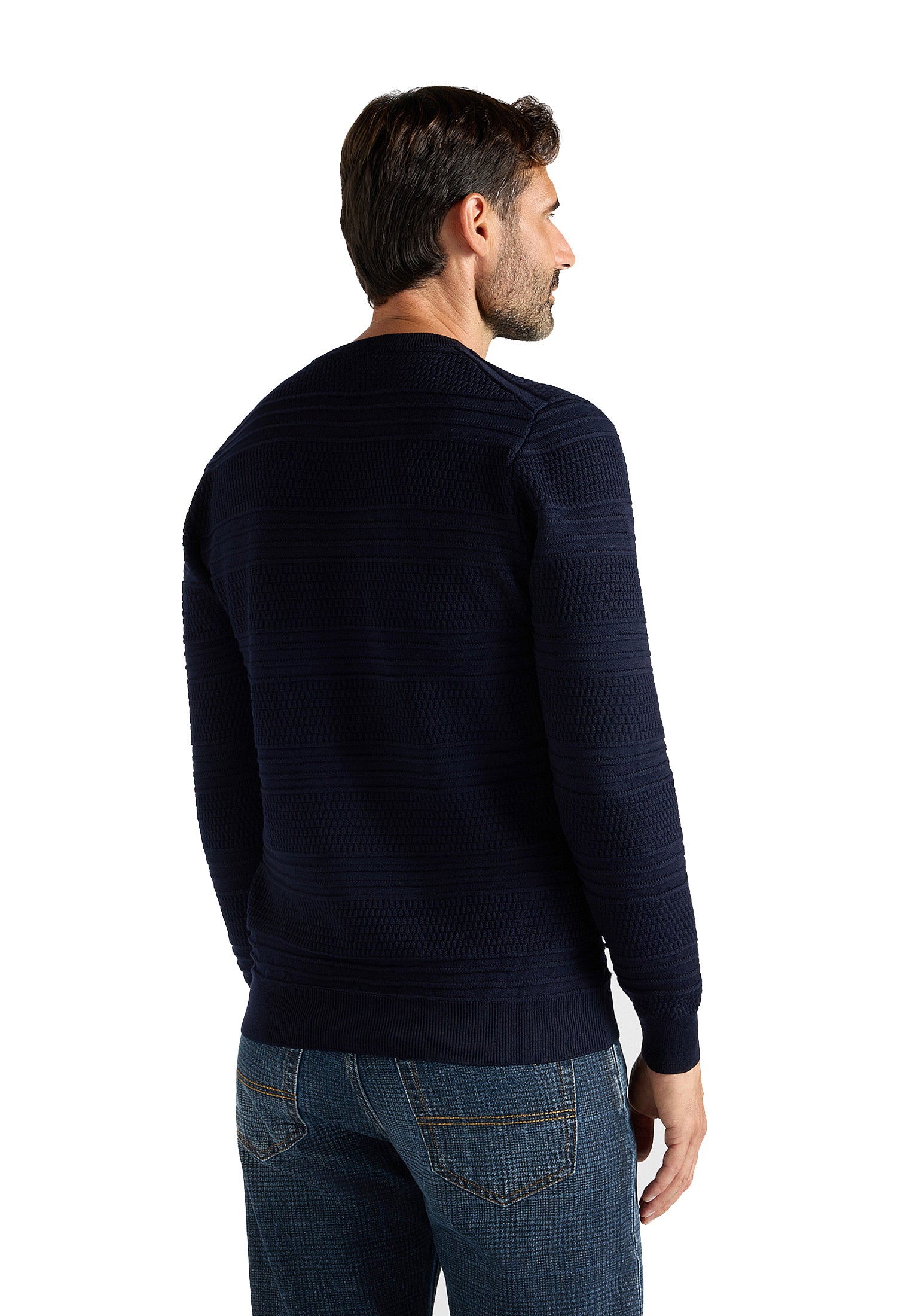 Maglia pullover girocollo blu lana regular fit Harmont & Blaine A26 HRR962030277 801801 HARMONT&BLAINE 
