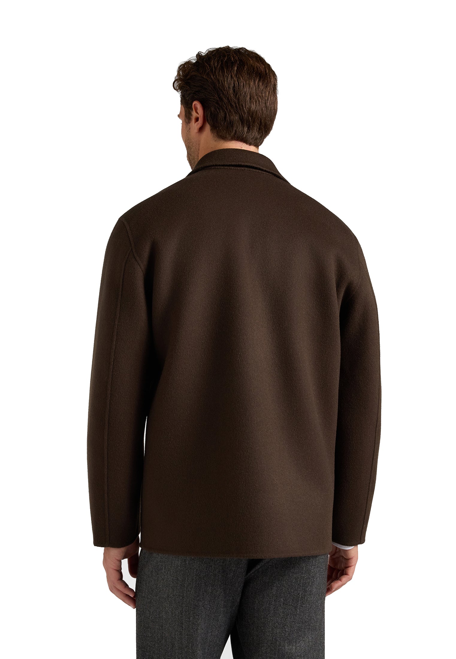 Giacca overshirt marrone pura lana Harmont & Blaine A26 K0R3390407020 703703 HARMONT&BLAINE 